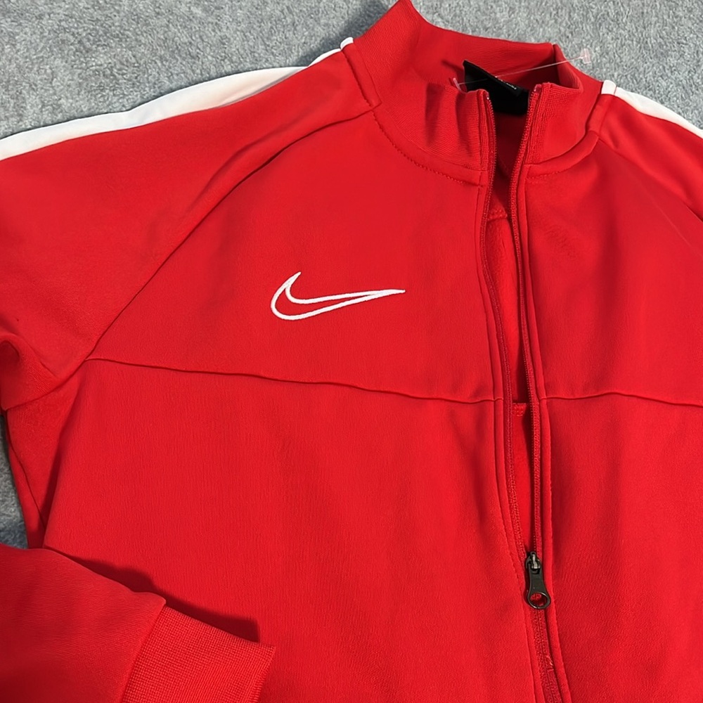 Nike Full Zip Jacket Womens Small Athletic Active Workout Dri Fit Red - Picture 10 of 10